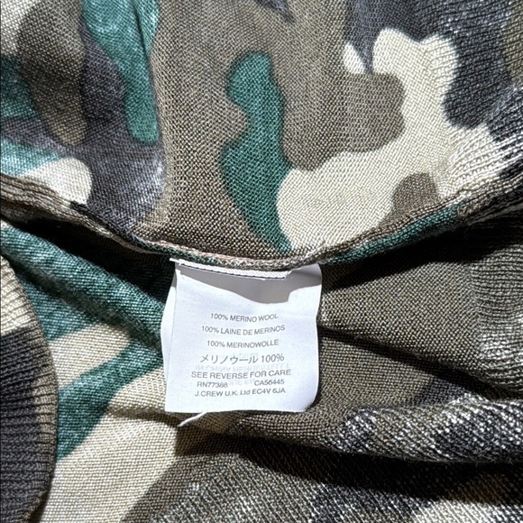 J Crew Merino Wool Tippi sweater in camouflage - Picture 7 of 7